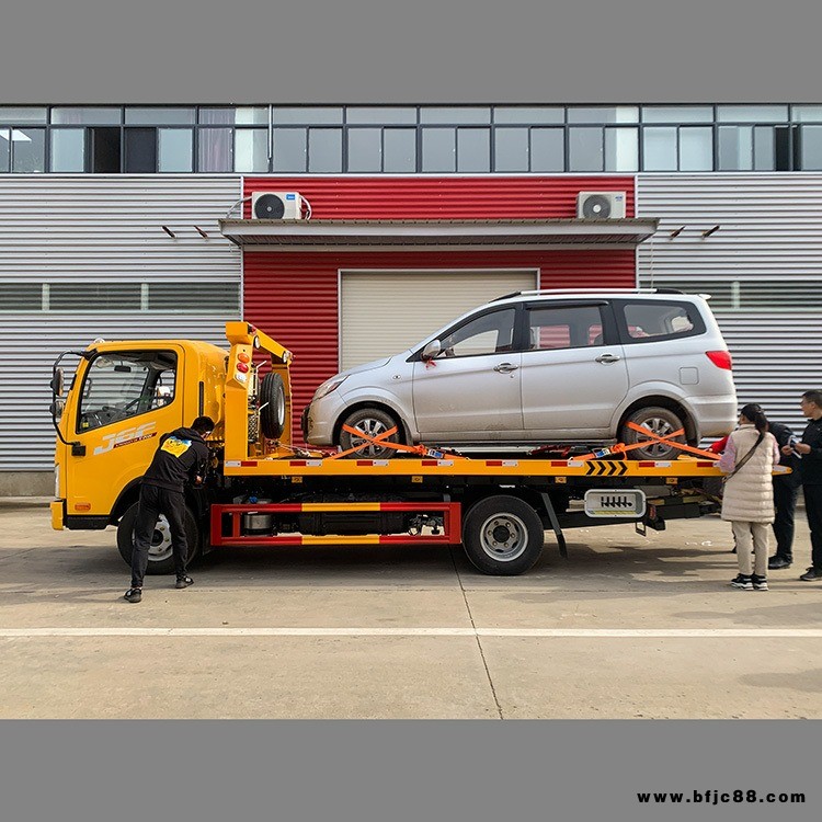 解放 清障車價格 一拖二清障車 道路救援車 一體板伸縮板翻轉板