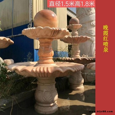 曲陽石雕轉運珠加工廠 景區石刻噴水珠圖片大全 戶外大號噴泉水珠石雕價錢