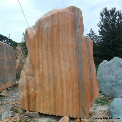 武漢晚霞紅景觀石-竣峰石業20000平米景觀石基地-武漢景觀石廠家