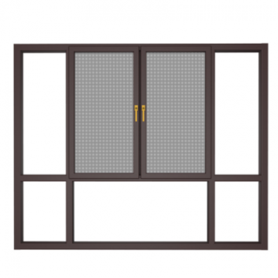 佛山工廠斷橋鋁門窗鋁合金防蚊平開窗隔音隔熱封陽臺落地玻璃窗戶