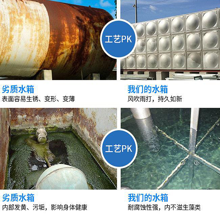 紅昭 搪瓷大模塊水箱 不銹鋼水箱 組合式方型水箱 設備定制廠家示例圖5