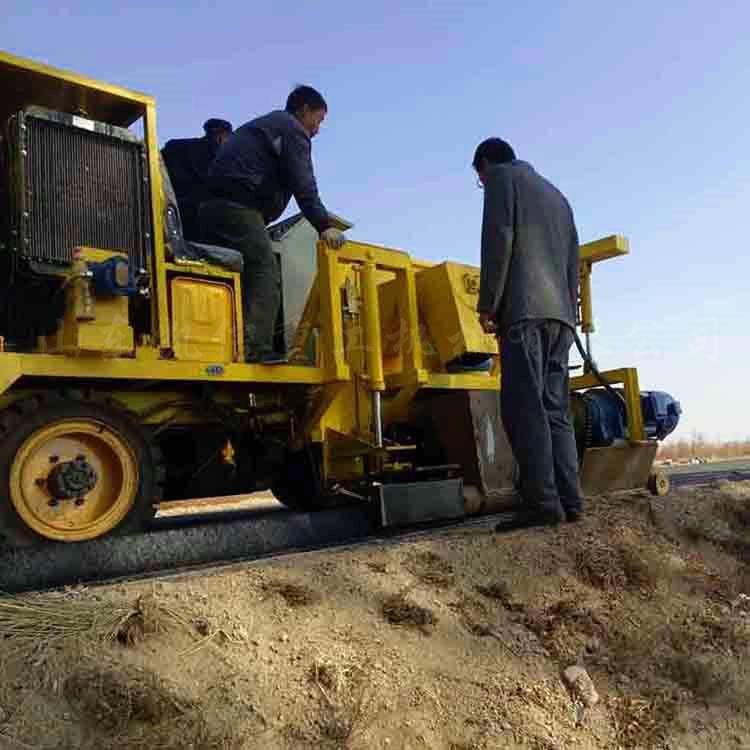 全自動 攔水帶滑膜機 路沿石成型機 防撞墻滑膜機