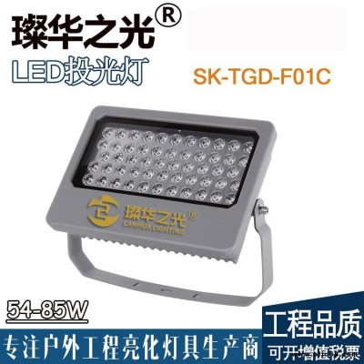 璨華照明SK-TGD-F01B LED投光燈12-120W戶外方形防水投射燈DMX512外控投光燈