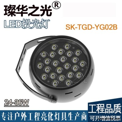 璨華照明SK-TGD-YG02 LED投光燈12W54W新款圓形投光燈樓體建筑公園廣場亮化投射燈