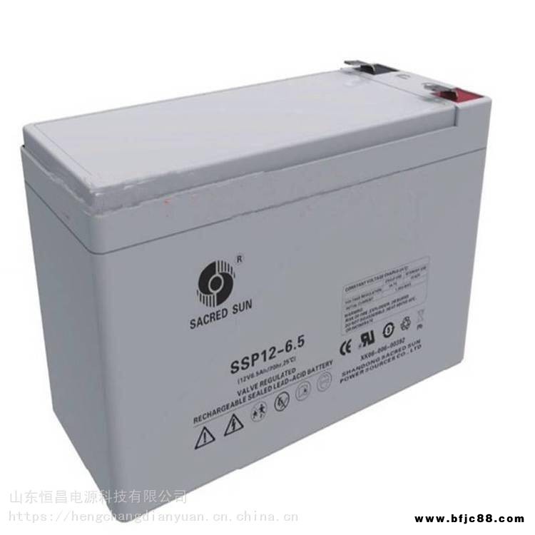 圣陽蓄電池SSP12-6.5 12v6.5ah免維護UPS 應急燈直流屏照明太陽能