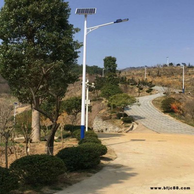 興諾路燈 農村太陽能路燈 廠家定制LED太陽能景觀燈 農村道路照明燈具6米50w路燈