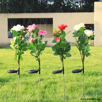 盛爍太陽能戶外照明 零電費免布線仿真花創意景觀燈 庭院過道花園裝飾燈太陽能發電仿真花朵燈 舞臺節日晚會裝飾 小區廣場園林