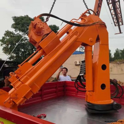 供應各種折臂吊小型起重機  直銷1- 3噸隨車起重機