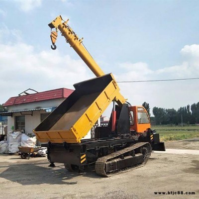 鴻信履帶式小型隨車吊 工程橡膠履帶隨車起重機 3噸履帶式隨車吊