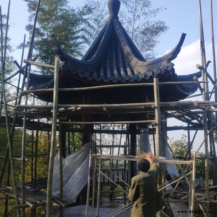 古建仿古亭 仿古建筑木質(zhì)涼亭  古建筑涼亭 仿古亭子 實(shí)木 戶外木亭子