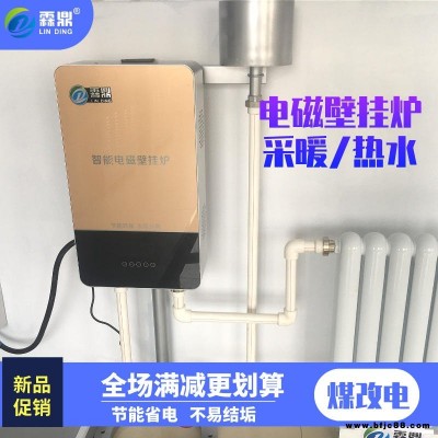 煤改電鍋爐 家用 6kw電磁壁掛爐 熱水爐 電磁熱水鍋爐 霖鼎