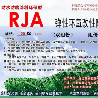 RJA彈性環氧改性防腐涂料 防水防腐涂料 廠家供應 翼彩公司