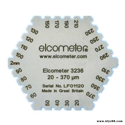 英國易高濕膜測厚儀 K3236M201六角濕膜梳 濕膜厚度儀