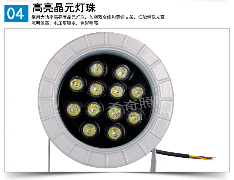 廠家批發led投光燈3W6W9W12W18W聚光燈廣告燈廣場led投射燈戶外示例圖19