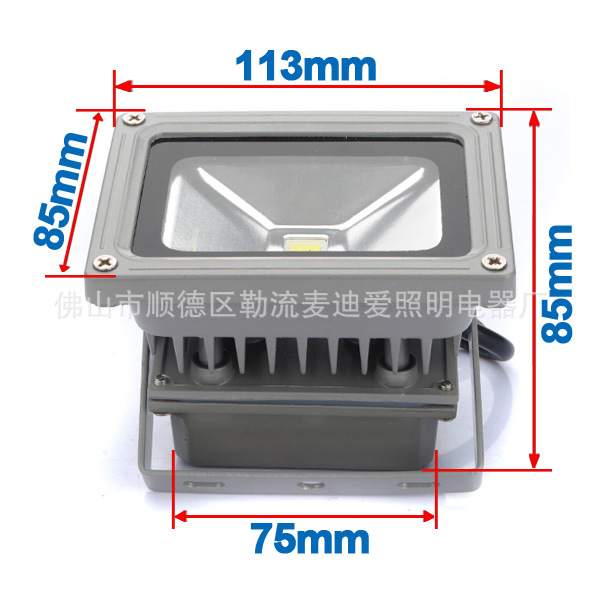 LED投光燈 足瓦10-50WLED泛光燈 110-220V或12V  IP65 廠家供應示例圖14