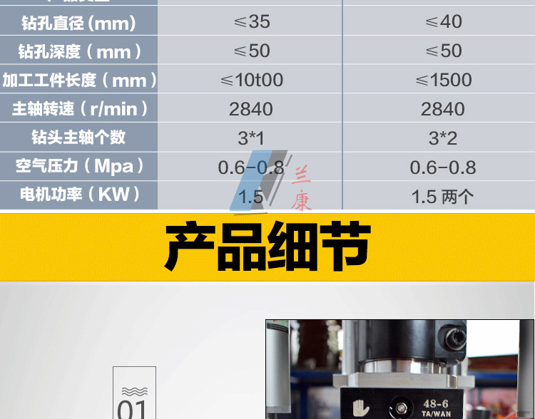 單頭鉸鏈鉆孔機合頁鉆木工三合一開孔機板式家具衣柜門垂直鉆示例圖11