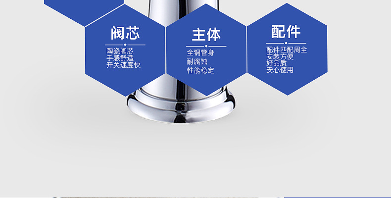 廠家批發面盆水龍頭 混水龍頭 浴室水龍頭招商加盟示例圖3