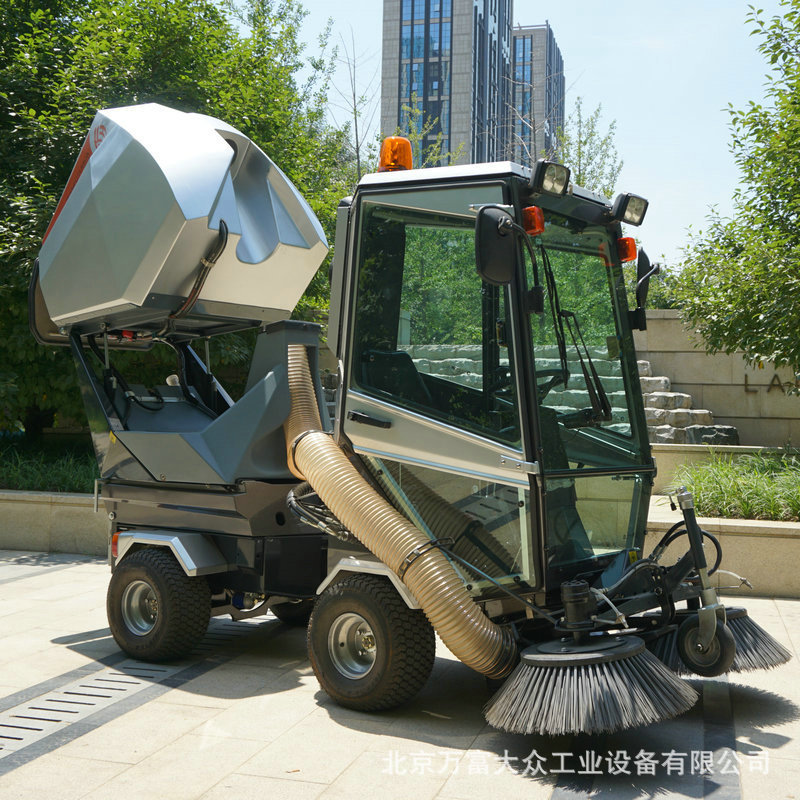 新型環保掃地機 小型環保電動垃圾樹葉清掃車 全封閉式駕駛清掃機示例圖4