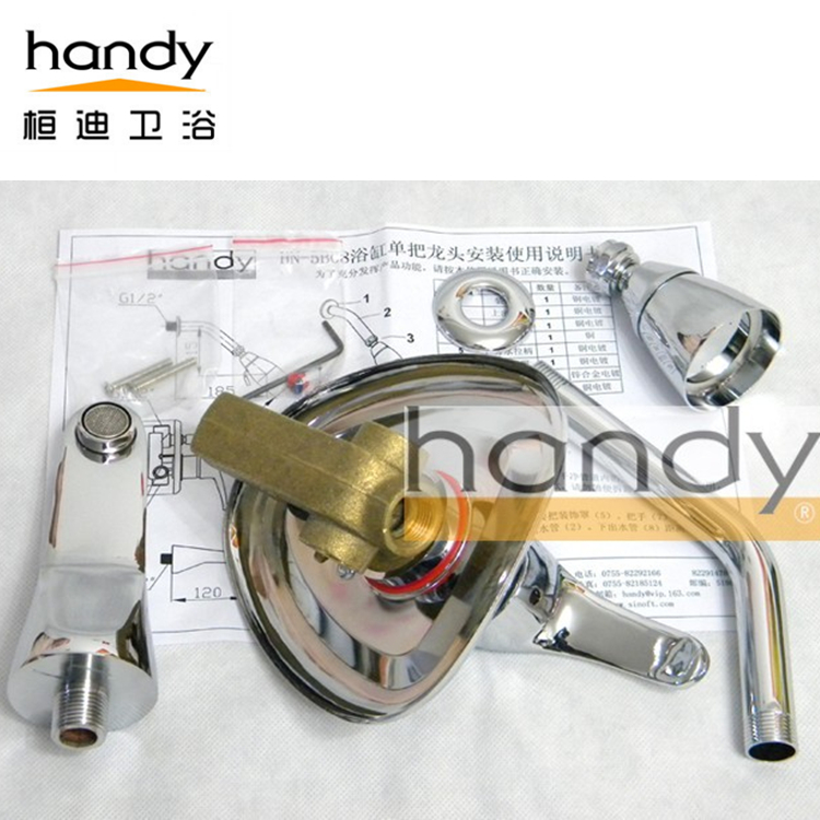 暗裝淋浴花灑龍頭工廠 直供入墻式花灑淋浴器桓迪handyHD-5B08 浴缸用暗裝淋浴花灑龍頭示例圖16