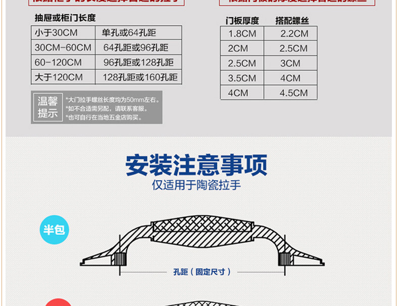 好人家陶瓷拉手歐式風(fēng)格桂魚黑白單孔抽屜櫥柜衣柜把手工廠批發(fā)示例圖16