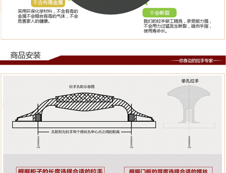 好人家陶瓷拉手歐式風(fēng)格桂魚黑白單孔抽屜櫥柜衣柜把手工廠批發(fā)示例圖20