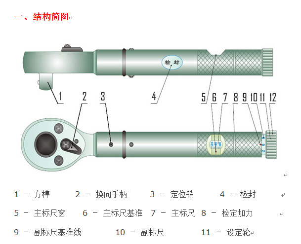 上海高致精密預(yù)置扳手 扭力扳手 定值扭矩扳手Y2 Y5 Y10 Y10 Y20示例圖8