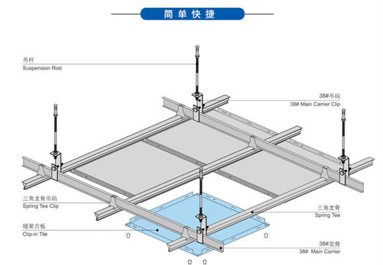 廣東廠家批發(fā)集成吊頂 藍(lán)天白云600600鋁天花  工程吊頂鋁扣板示例圖12