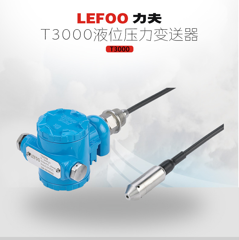 T3000液位壓力變送器、傳感器 投入式水位油箱液位計污水處理專用示例圖2