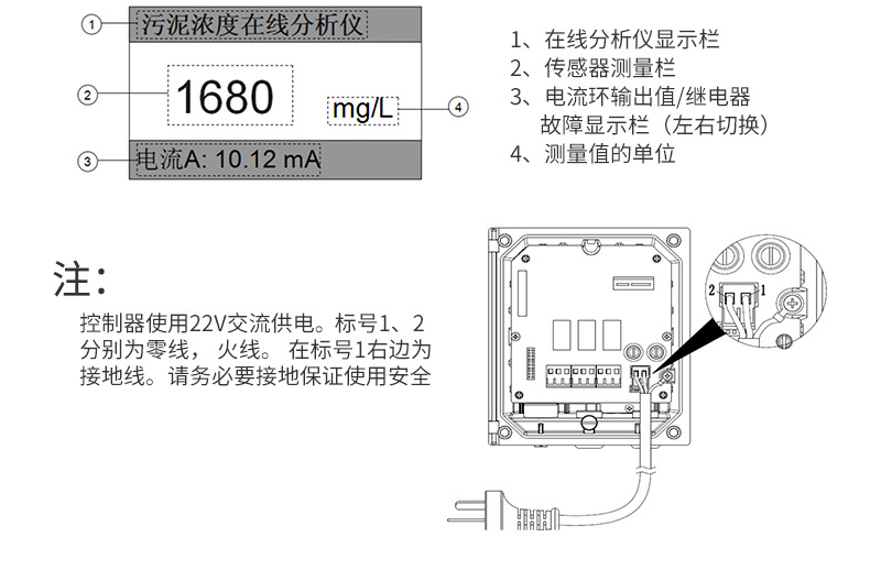 在線濁度儀 泳池懸浮物濃度測試儀 污泥紙漿在線濁度檢測儀示例圖20