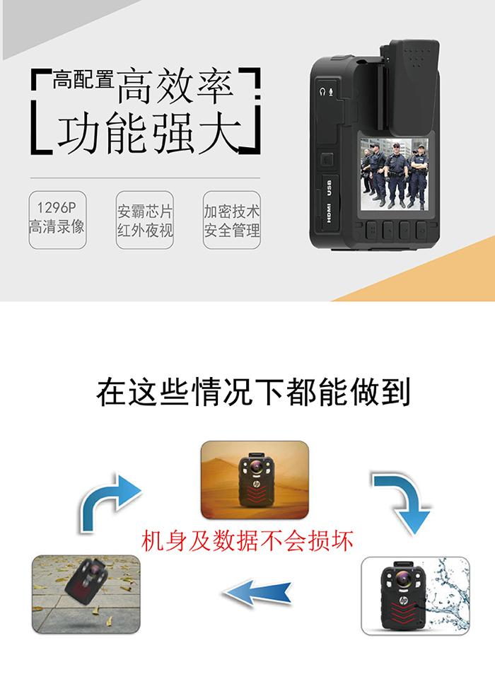 惠普A7現場記錄儀  高清夜視紅外記錄儀示例圖8