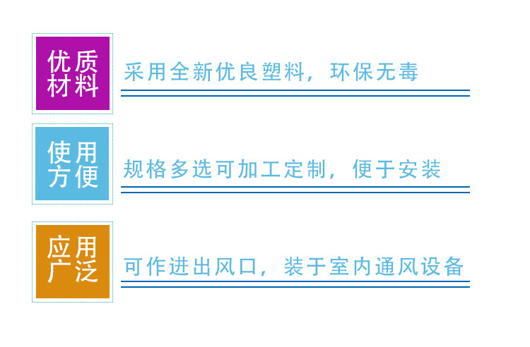 廠家直銷 彩標 塑料方形止回閥 歡迎訂購 量大從優示例圖2