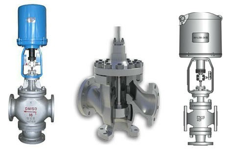 電動三調節閥結構圖
