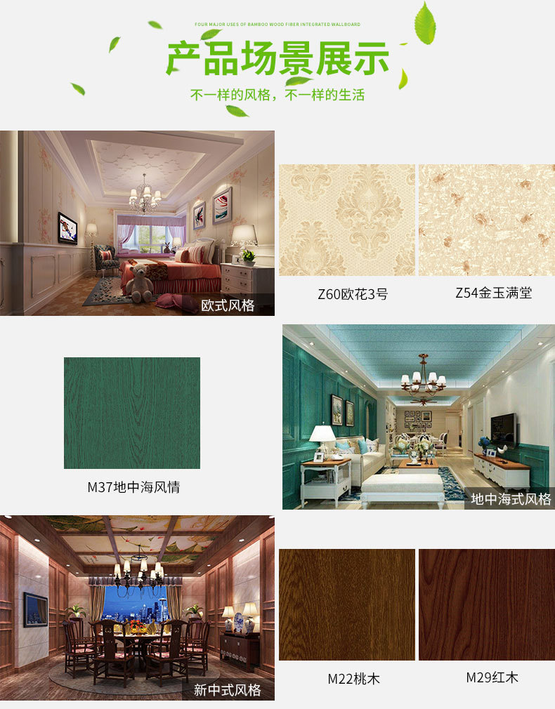 明代廠家直銷 竹木纖維集成墻板 酒店護墻板集成墻面  環保無甲醛示例圖18