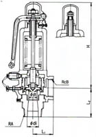 SF-2H安全閥尺寸圖