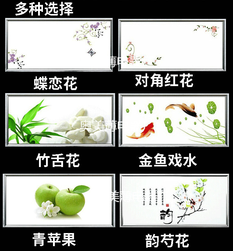 集成吊頂LED面板燈led平板燈 30<i></i>x60LED蝴蝶與花藝術長燈示例圖70