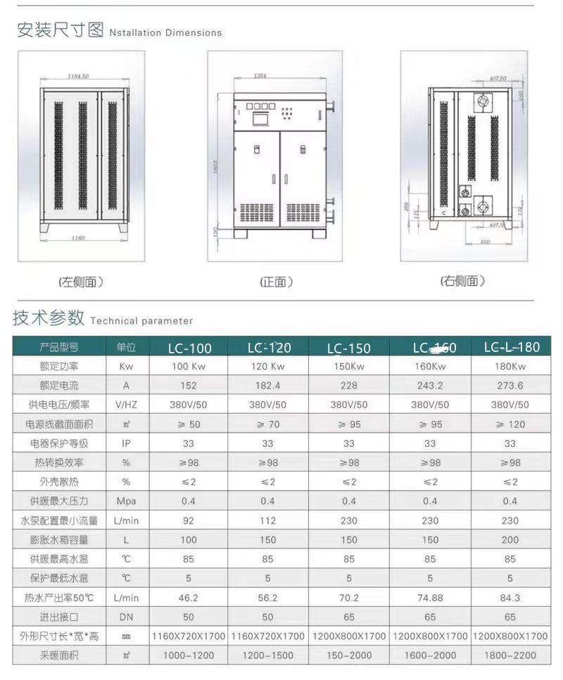 沈陽電磁鍋爐  林成電磁采暖爐 變頻電磁鍋爐 壁掛爐示例圖1