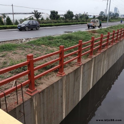 水泥仿木柵欄 河堤水泥仿木欄桿 仿木欄桿 福淼 園林水泥仿木護欄