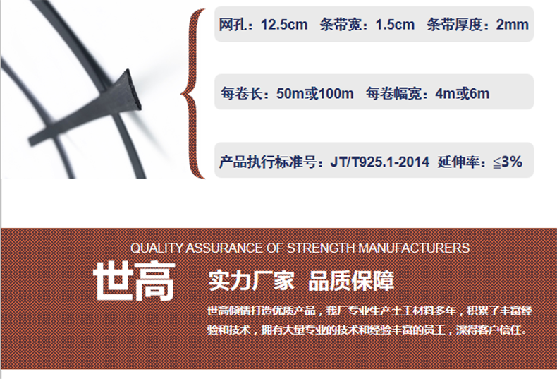 鋼塑土工格柵廠家批發價格 路基加固雙向鋼塑格柵廠家直銷示例圖2