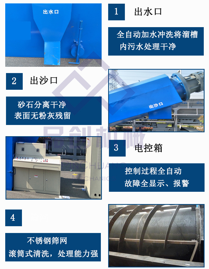 熱賣全自動砂石分離機 環保砂石清洗分離機 混凝土廢料砂石分離機示例圖4