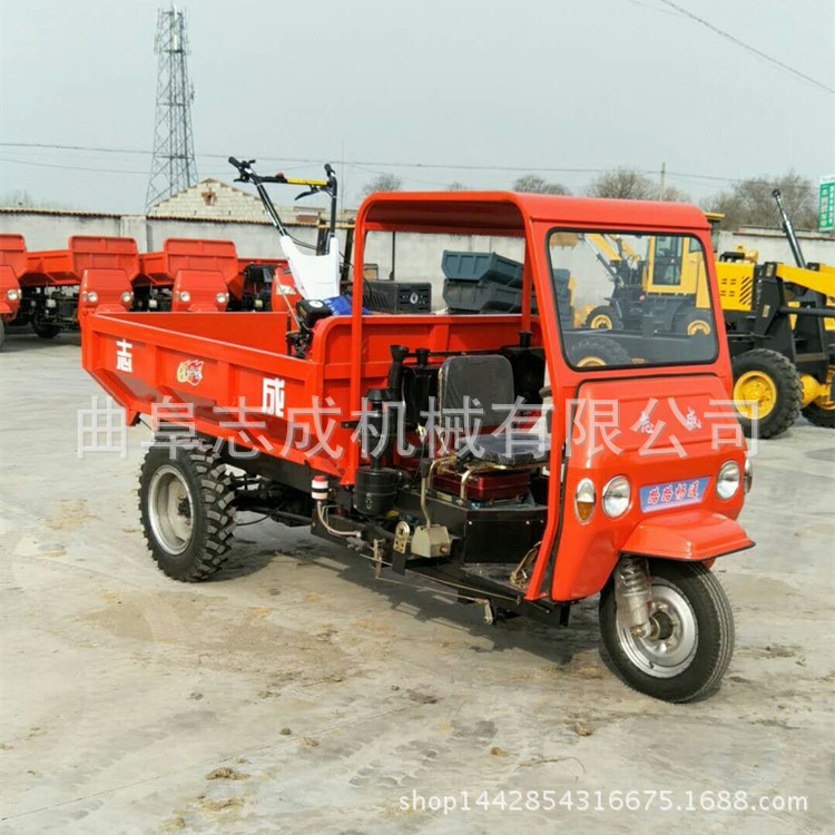 建筑工程機械小型翻斗車18馬力柴油農用車多功能砂石運輸車志成示例圖5