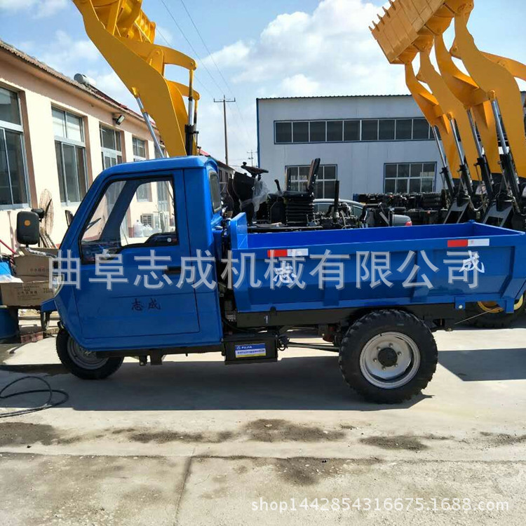 18馬力農(nóng)用三馬車 多功能建筑砂石運輸車 工地自卸翻斗車2T示例圖8