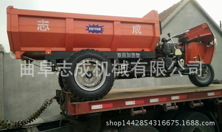 18馬力農(nóng)用三馬車 多功能建筑砂石運輸車 工地自卸翻斗車2T示例圖15