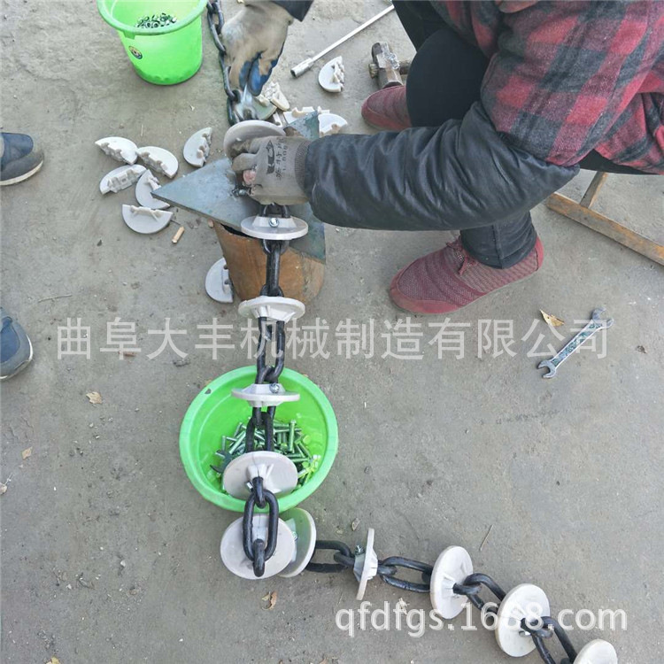 垂直水平Z型傾斜組合管鏈輸送機 白石灰裝罐密閉環保管鏈式輸送機示例圖7