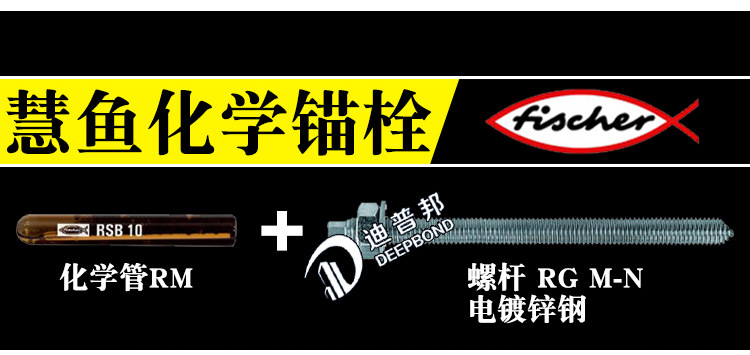 德國慧魚化學錨栓 RGM8M10M12M16M20M24 鋼結構錨栓化學錨固螺栓示例圖11